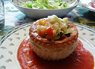 VOLOVANES RELLENOS DE VERDURAS